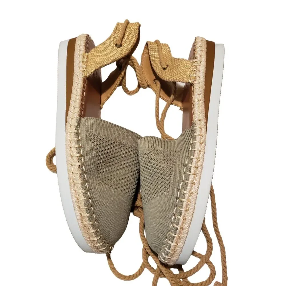 Crown Vintage Bonire Espadrille Women's Sandals | Size 8M | Green